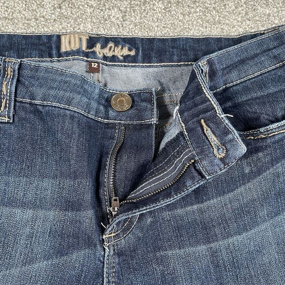 Kut From The Kloth Bootcut Jeans Womens Flap Pockets Denim Stretch Size 12 - Picture 7 of 11